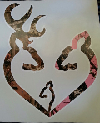 Deer head heart design paper - bradley walker tomlin free wallpaper