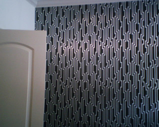 Bathroom black white wallpaper door - alfred manessier free wallpaper
