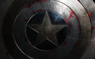 Captain america shield blood star - side and a star free wallpaper