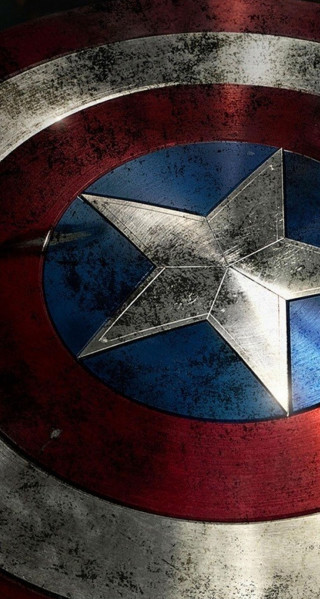 Captain america shield star red - marvel comic free wallpaper for mobile