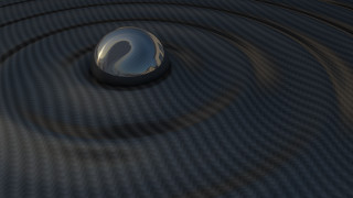 Black object silver circle black - ray free wallpaper