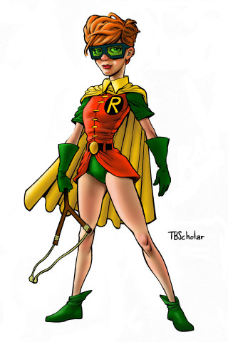 Superhero ashcan green mask yellow - free retro wallpaper for mobile