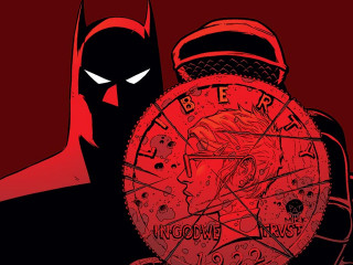 Batman clock red background character - dave gibbons free wallpaper