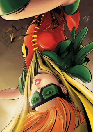 Woman green mask red shirt - a green mask free wallpaper