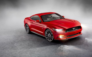 Red mustang - cobra free wallpaper