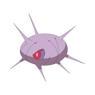 Cartoon character purple object red - a microscopic photo free wallpaper for tablet