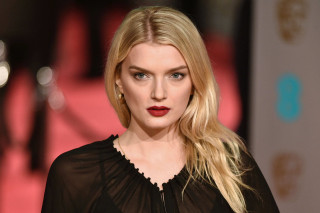 Woman red lipstick black dress 7 - rutkowski free wallpaper