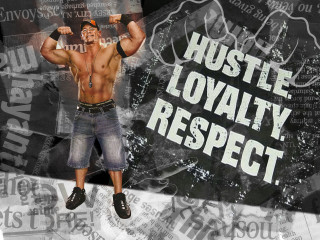 Man holding barbell poster hustle - graphic design free wallpaper