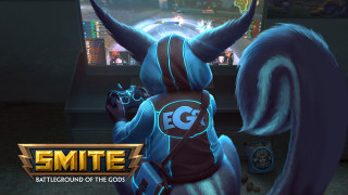 Cartoon fox girl squirrel gun - splash art free wallpaper