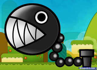 Cartoon fish big mouth beads - 2 d game art free wallpaper
