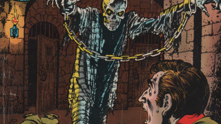 Skeleton chained man head hands - a comic book cover free wallpaper for desktop