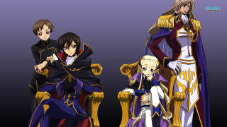 Anime characters sitting row chair - a cape free wallpaper