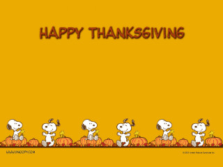 Happy thanksgiving snoopy family pumpkins 2 - free holidays wallpaper