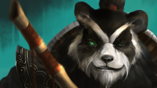Panda bear axe hat green - a green eye free wallpaper