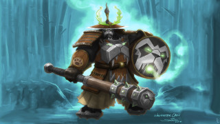 Cartoon character big sword helmet - dai jin free wallpaper for desktop