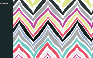 Colorful chevron pattern black background - op art free wallpaper
