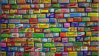 Candy boxes store window display 2 - many free wallpaper