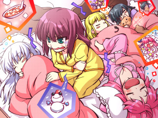 People bed cats pillow group - bed free wallpaper