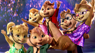 Chipmunks stage fireworks stars background - firework free wallpaper