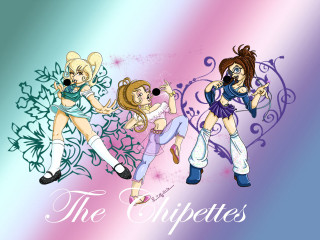 Chipettes cartoon characters group image - the caption free wallpaper