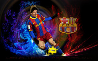 Soccer player kicking colorful background - a soccer player free wallpaper