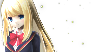 Anime girl blonde hair blue 14 - darkness free wallpaper