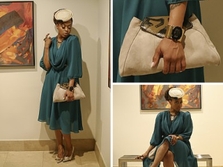 Woman blue dress holding purse - chinwe chukwuogoroy free wallpaper