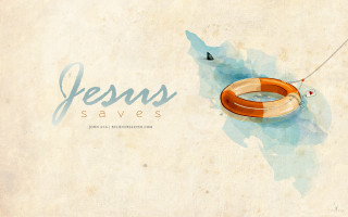 Life preserver paper jesus saves - brian thomas free wallpaper for desktop