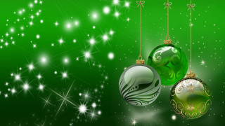 Christmas ornaments string green background - a string free wallpaper for desktop