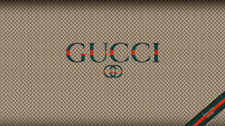Gucci logo brown background red - enzo cucchi free wallpaper
