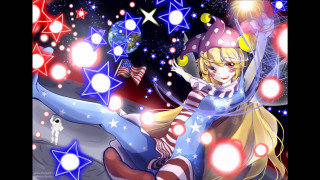 Cartoon character mushroom star filled - her hand and a star free wallpaper