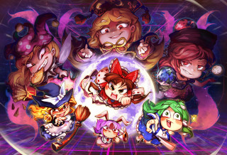 Cartoon characters circular object light - a circular object free wallpaper