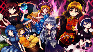 Anime girls outfits hair colors 4 - posing free wallpaper for desktop