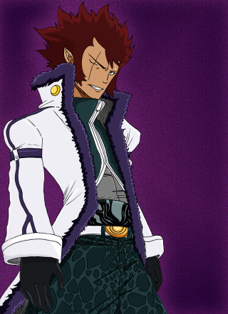 Red hair white jacket leopard - free neon wallpaper