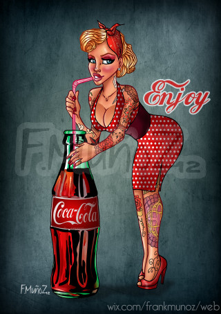Woman dress coca cola bottle - a woman in a dress free wallpaper for mobile