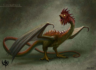 Red dragon long tail large - a red dragon free wallpaper