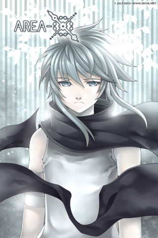 Anime character long hair scarf - free fantasy wallpaper for mobile