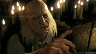 Man long hair beard pointing - the background and a man free wallpaper