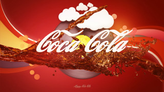 Coca cola advertisement splash yellow - a yellow bird free wallpaper