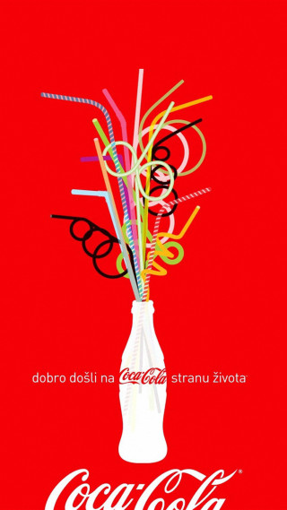 Coca cola advertisement vase colorful - a vase free wallpaper for mobile