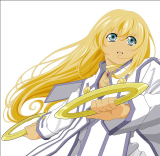 Cartoon character holding frisbee smiling - yukito kishiro free wallpaper for tablet