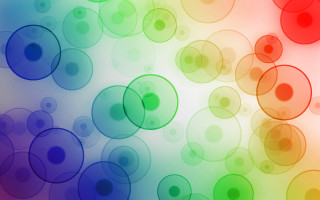 Colorful background circles bubbles middle - triadic free wallpaper for desktop
