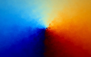 Blue yellow background red yellow - border free wallpaper