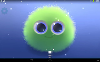 Green creature big eyes smile - a green creature free wallpaper