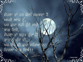 Full moon quote tree frame - a frame free wallpaper