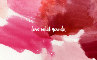 Love what you do pink - erin hanson free wallpaper