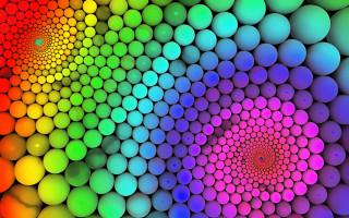 Colorful background circles spiral design 4 - fractal free wallpaper