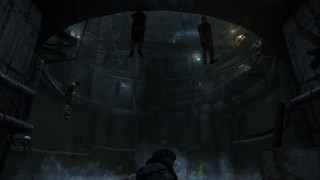 Dark room people hanging ceiling - cryengine free wallpaper