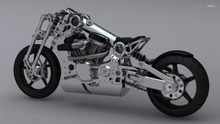 Motorcycle 3d image gray background 2 - a 3d image free wallpaper