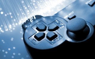 Video game controller close up - blurry background free wallpaper